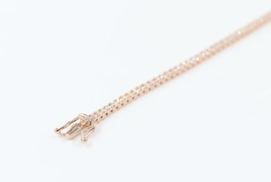 3.06ct Lab Grown Diamond Tennis Bracelet – White Gold, 14K Gold, 7-Inch | 4-Prong Tennis Style