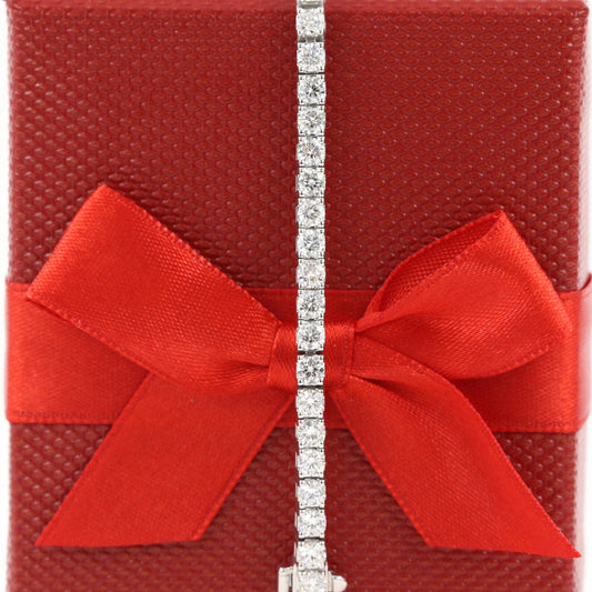 5.08ct Lab Grown Diamond Tennis Bracelet – 14K White Gold, Round Brilliant